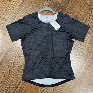 Pearl Izumi Women's Canyon Graphic Jersey in Black/Phantom Vert Color NWT Large